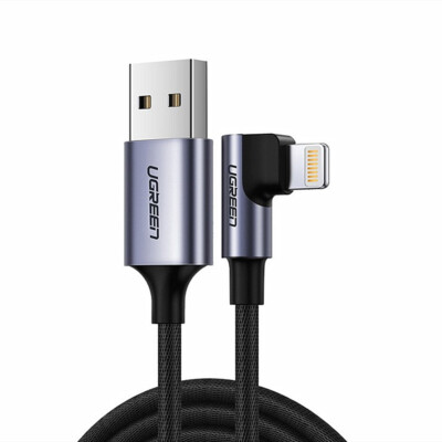 UGREEN MFI Certified Right Angle Lightning Cable USB Short for iPhone  iPad