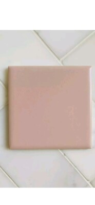 1 pc. Misty Rose (Matte) Ceramic Field Tile by American Olean 4-1/4'' Square NEW