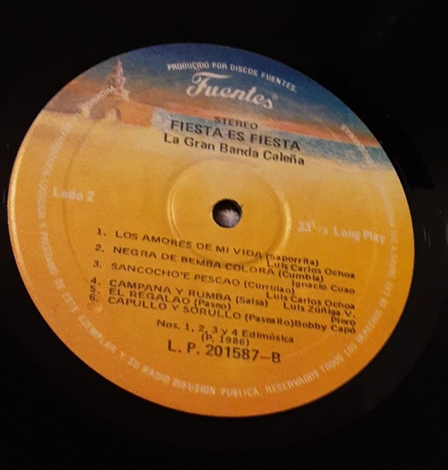 La Gran Banda Caleña, Fiesta es Fiesta,Tropical vinyl Foto 3 de 4