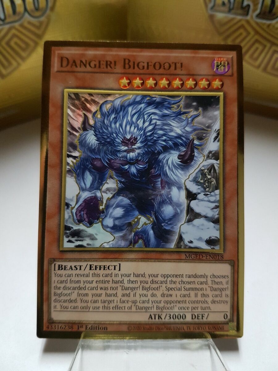 Danger! Bigfoot! (Alternate Art) - MGED-EN018 - Premium Gold Rare