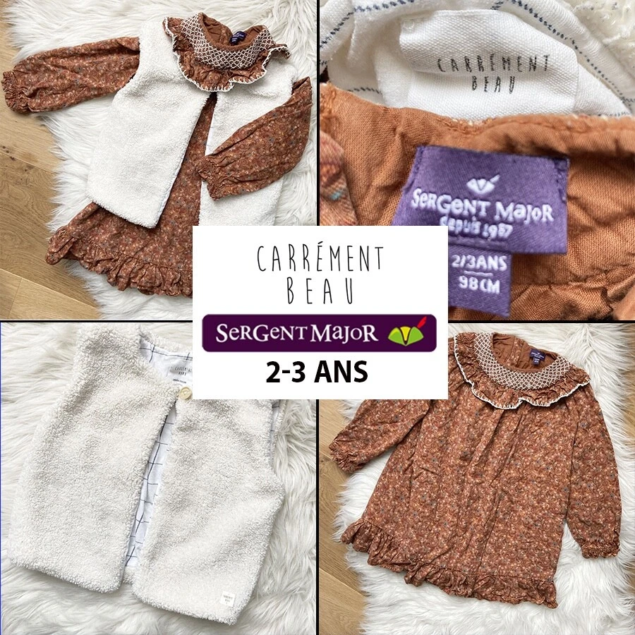 Lot Vêtements Fille Sergent Major - 2 Robes, Jupe, Legging - Taille 6 Ans