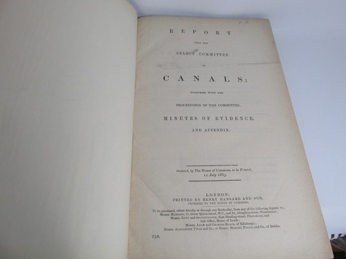 Report from Select Committee on Canals, House of Commons, 1883, illustrated - Picture 2 of 8