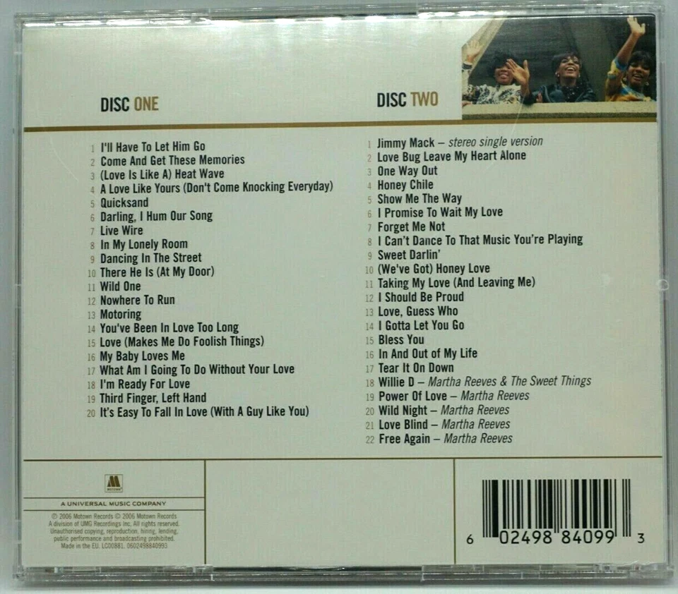 Martha Reeves & The Vandellas : GOLD (Best Of) 2CD Album - Motown - HTF - Image 2 of 4