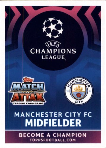 2018-19 Topps UEFA Champions League Match Attax Superstars #SU9 Kevin De Bruyne - Picture 2 of 2