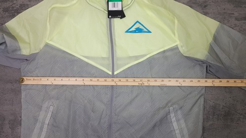Nike Windrunner Hooded Trail Running Lightweight Jacket Mens Size XL Grey Green - Picture 8 of 9