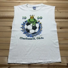 Vintage 90s Queen City International Soccer Tournament Cincinnati Shirt Medium