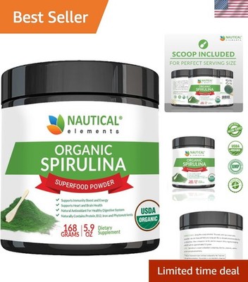 USDA Organic Spirulina Powder - Nutrient-Dense Green Superfood for Smoothies