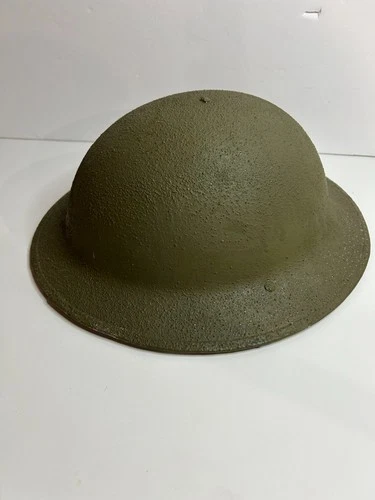 WWII/WW1 Style Steel Military Brodie British  Helmet w/ Liner & Chinstrap