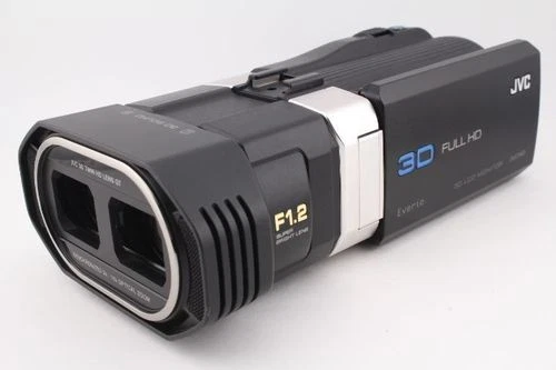 JVC Everio GS-TD1 Black Full HD 3D Camcorder Video Camera Hi-Vision - Image 2 of 4