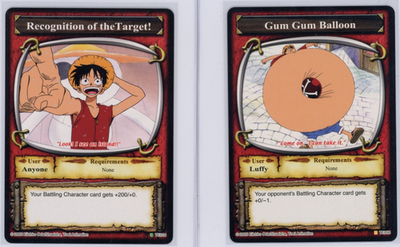 Monkey D. Luffy One Piece The Quest Begins Gum Gum 2005 Vintage