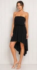 Express women's strapless casual Asymmetrical Dress black size M