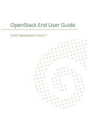 SUSE OpenStack Cloud 7 OpenStack End User Guide Suse Llc Taschenbuch Englisch