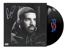 Drake PSA/DNA Autographed Scorpion Vinyl Authenticated Take Care Ice Man OVO