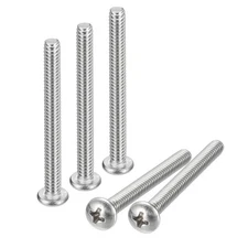 #10-24x2" Pan Head Machine Screws, Stainless Steel 18-8 Screw, Pack of 10