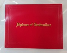 Diploma Cover Faux-Leather Diploma Certificate Holder New RED