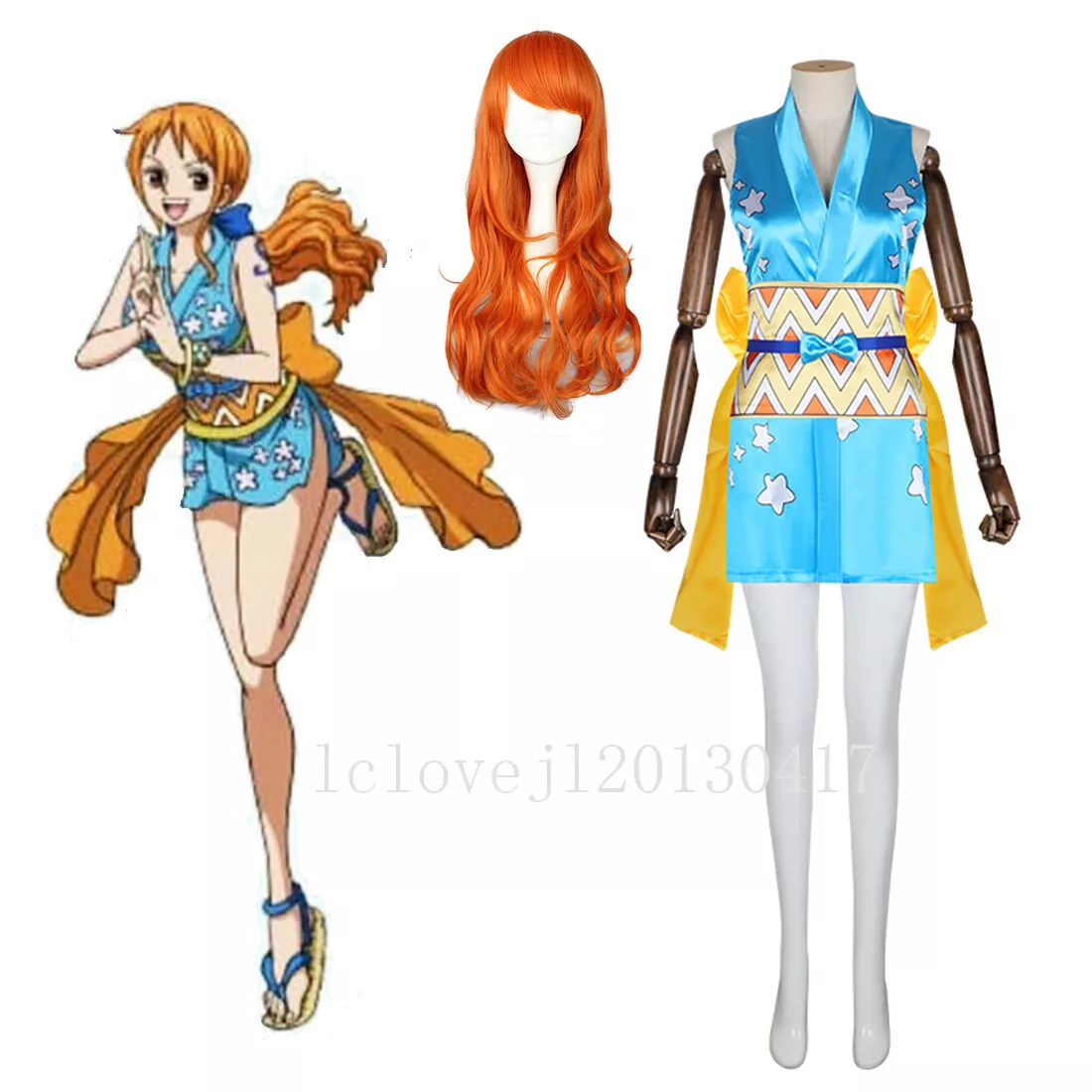 ONE PIECE Nami 8R Edition Cosplay Costume