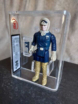 GRADED VINTAGE STAR WARS - UKG not AFA - 80% 85% - HAN SOLO HOTH - PBP SPAIN