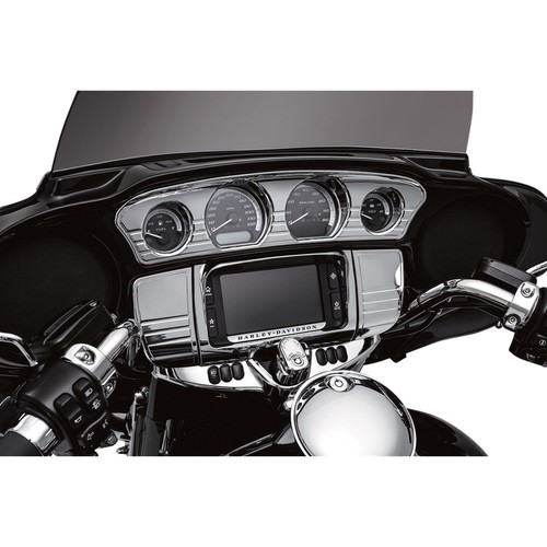 Deluxe Tri-Line Stereo Trim Kit - Chrome For Harley FLH FLR FLT '14-20 7240 - Picture 2 of 7
