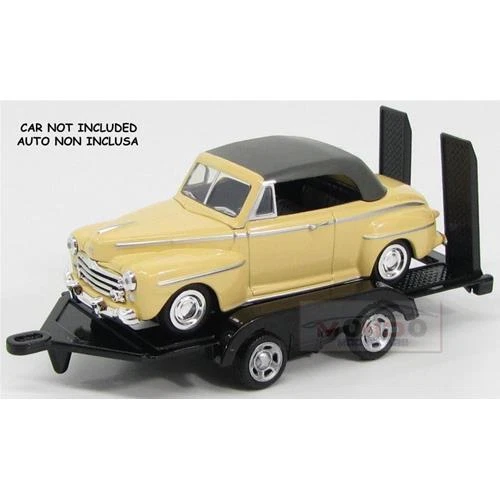 1:43 MotorMax Accessories Trailer For Car Black MTM76081 Modellino - Immagine 2 di 2