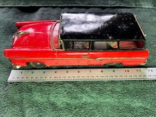 Vintage Tin Friction 1956 Ford Station Wagon 2 Door by BANDI Japan