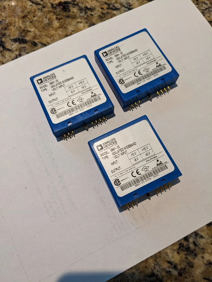 Qty. 3:     5B41-03 Analog Devices Isolated Wideband Voltage Input  - Image 3 of 3