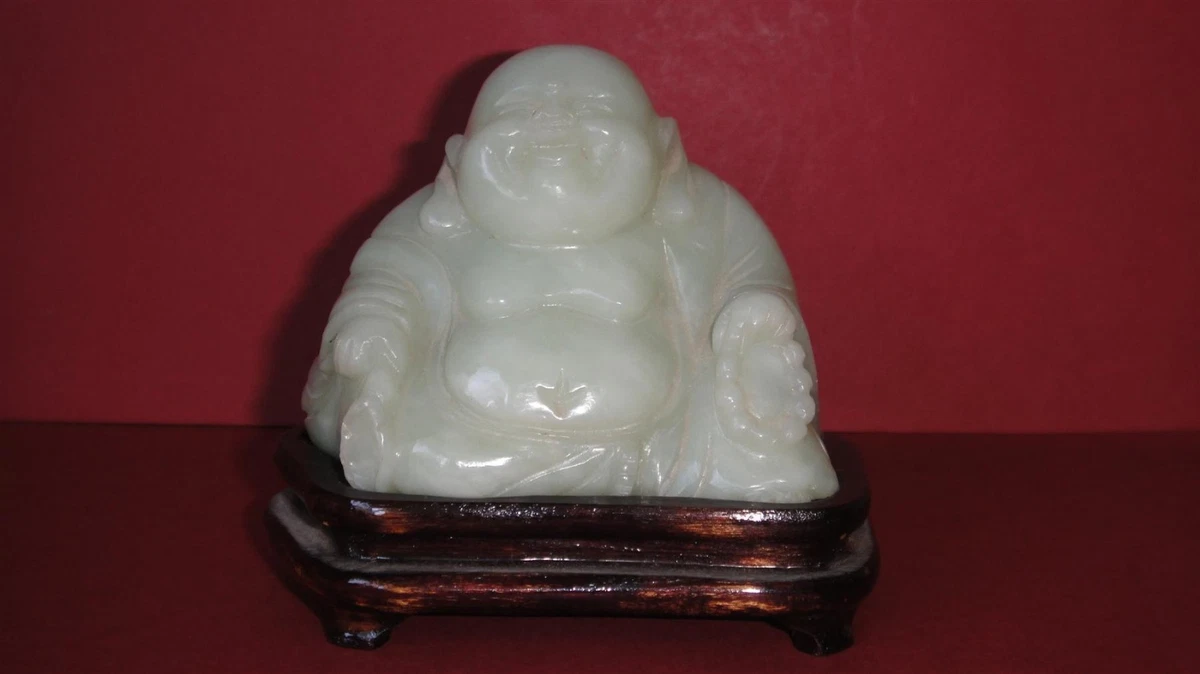 白色滑石主中国风雕像、雕像| eBay