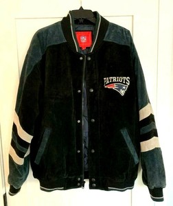 Nfl New England Patriots Leather Suede Jacket Men S Size Large Ebay
