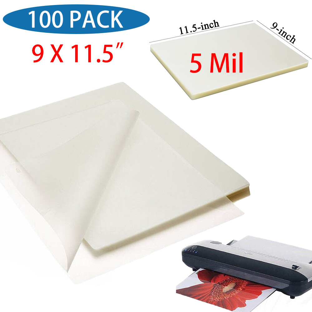 5 Mil 100Pack Thermal Laminating Pouches 9