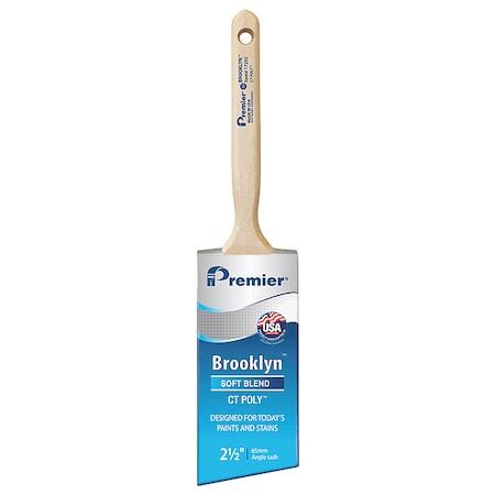 Premier 17292 2-1/2" Angle Sash Paint Brush, Polyester Bristle, Hardwood Handle