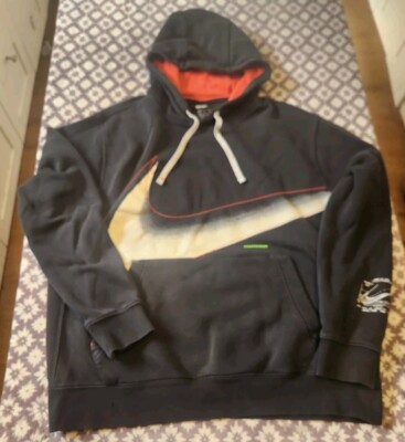 nike big check hoodie