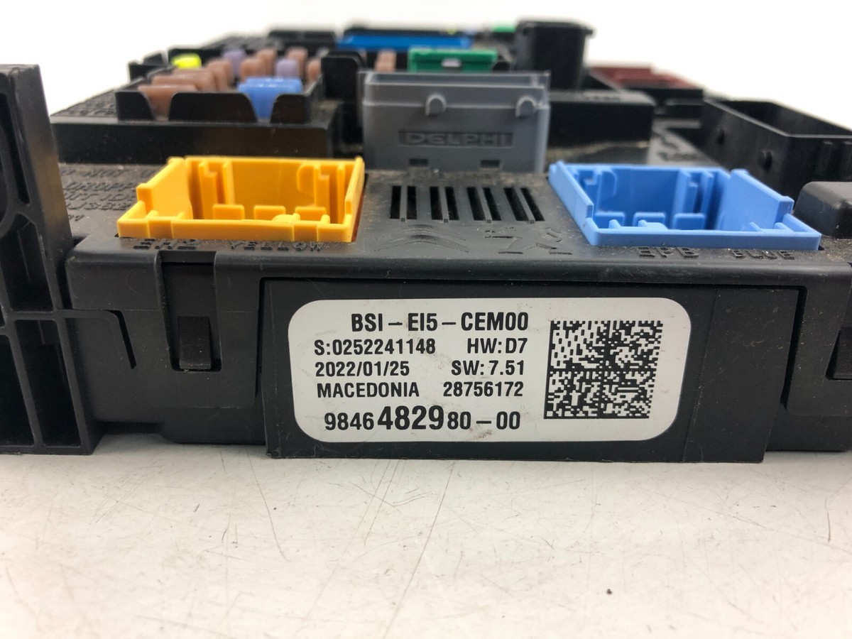 Peugeot 3008 2022 BSM Fuse Box Relay FuseBox Control Unit