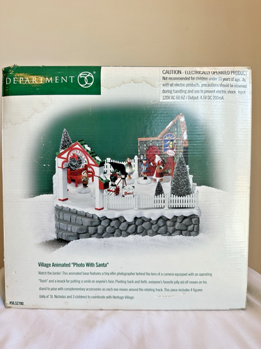 Department 56 Village #52790 "Photo with Santa" Animated Tested - Picture 8 of 11