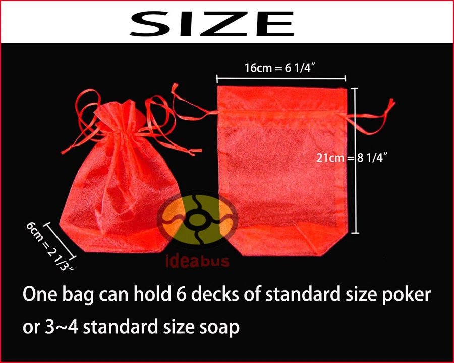 12/25/50/100 un. Bolsa de organza Bolsa para favores de boda TAMAÑO GRANDE 8.2"(L)x6.2"(W)x2.3"(D) Foto 2 de 4