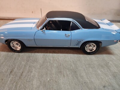 ACME 1:18 - 1969 CHEVROLET CAMARO Z/28 BLUE VINYL TOP - A1805732VT - FREE SHIP