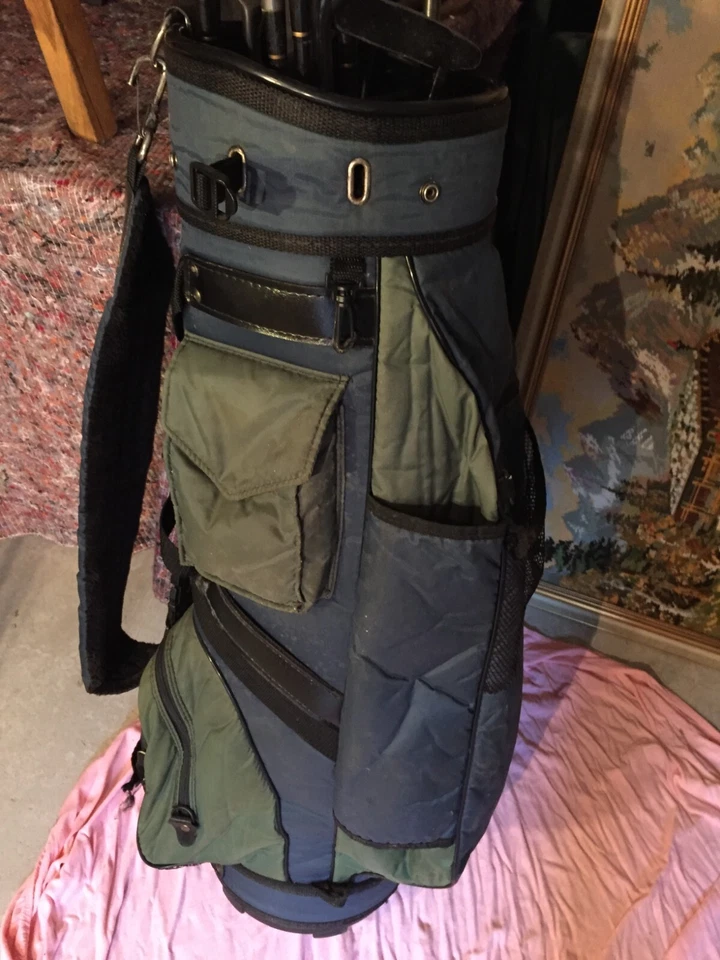 Golf-Rucksack + SPALDING Excellence-Pro King Series 210-8 Bälle-12 Schläger - Bild 2 von 4