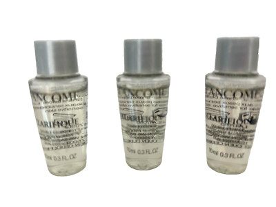3 X Lancôme Clarifique Double Treatment Essence Renewing Refining 10ml=30ml