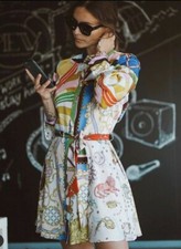 Zara Women Short Printed Mini Dress 2530/083 Size S