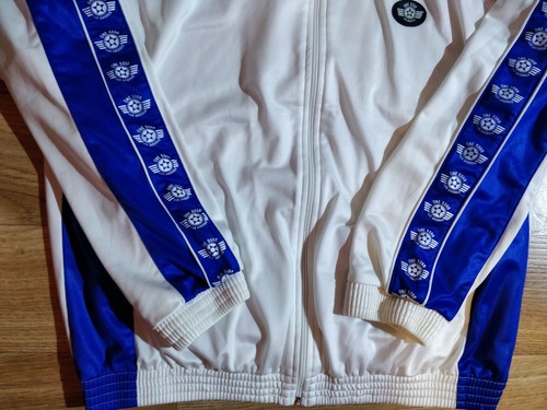 One Star For America 90's Vintage Tracksuit Top Jacket Blue White Hype Striped - Picture 3 of 8
