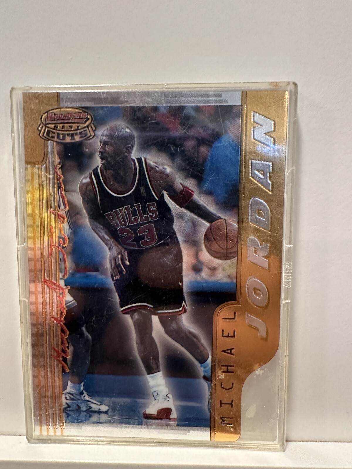 1996 Bowman’s Best MICHAEL JORDAN card Best Cuts DIE CUT BC2 Topps SUPER RARE