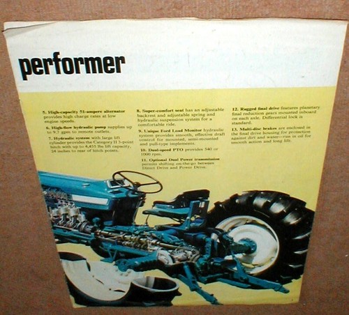 Ford 7600 Traktor Teilhändlerprospekt Seiten 3-10 NUR Oldtimer - Bild 1 von 8
