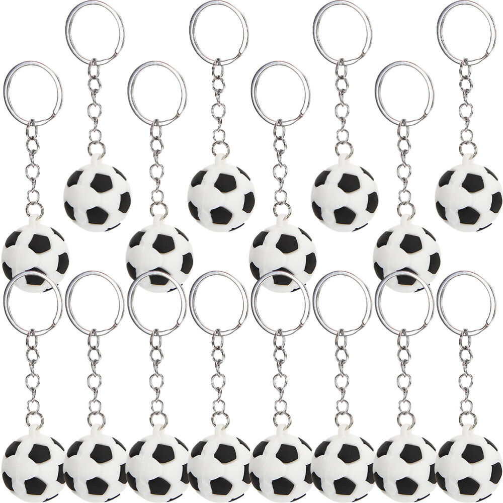 32 Pcs Metal Ball Keychain Child Football Party Lover Softball eBay