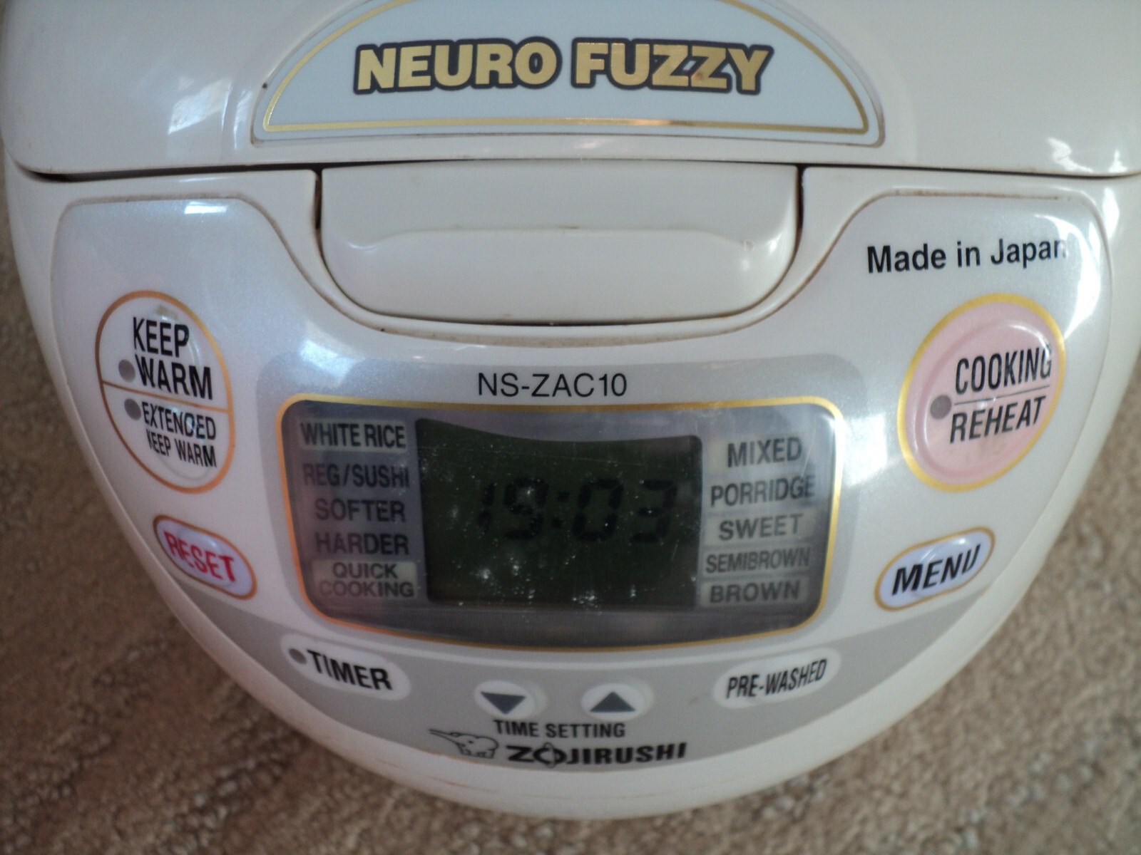 PreOwned ZOJIRUSHI NSZAC10 5.5 Cups Rice Cooker & Warmer White eBay