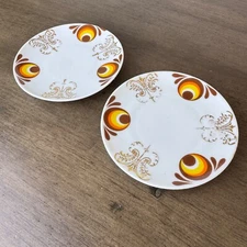 Lot of 2 Mid Century Vintage WINTERLING ROSLAU Bavaria Porcelain Dessert Plates
