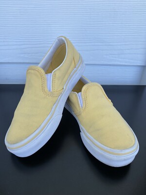 VANS Kids Slip-On Shoes Yellow size Youth