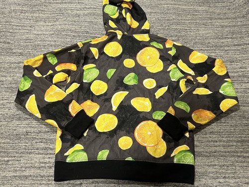 Southpole Hoodie Mens Medium Zip Up Sweatshirt Lemon Lime Mall Y2K 90s Skate - Picture 9 of 13