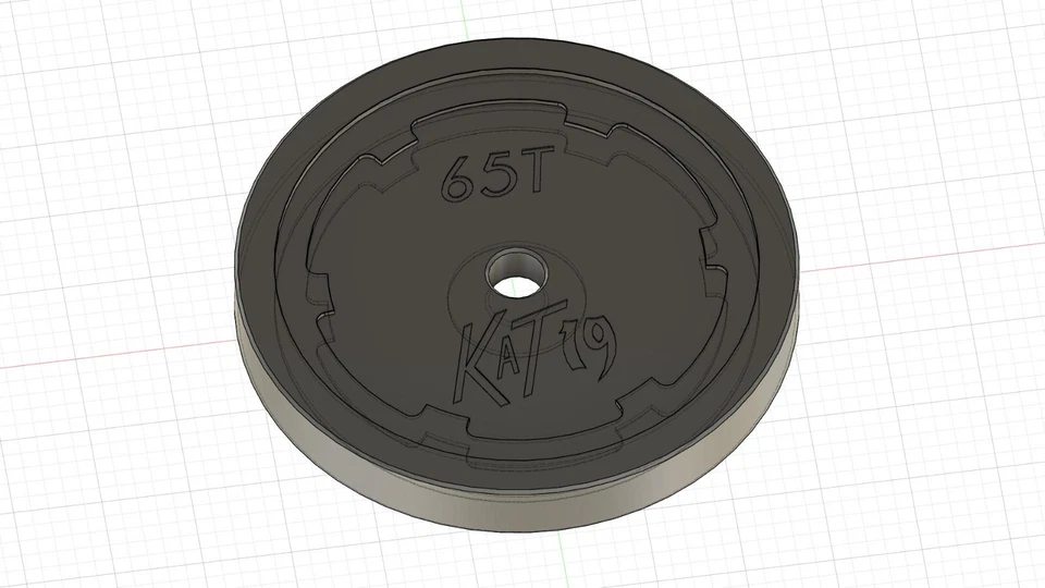Engranaje de espionaje de acero de 65 dientes para Quanum Vandal, FTX Vantage/Carnage e Integy i10 Foto 3 de 3