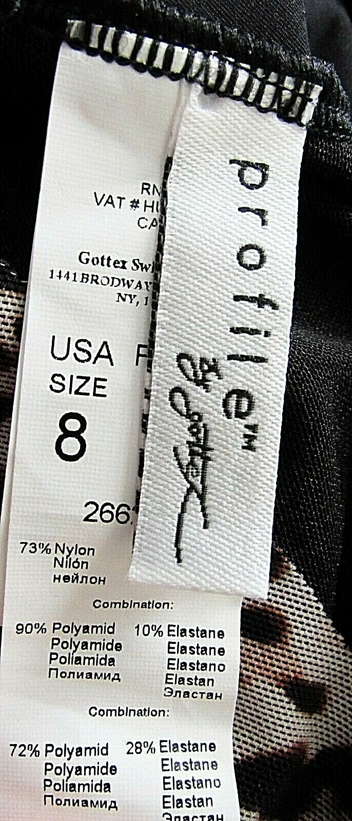 Gottex Size 8 Animal Print Sheer Overlay One Piece Swimsuit