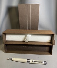 Cross Beverly Pearlescent White Lacquer Ballpoint Pen, CT, Box