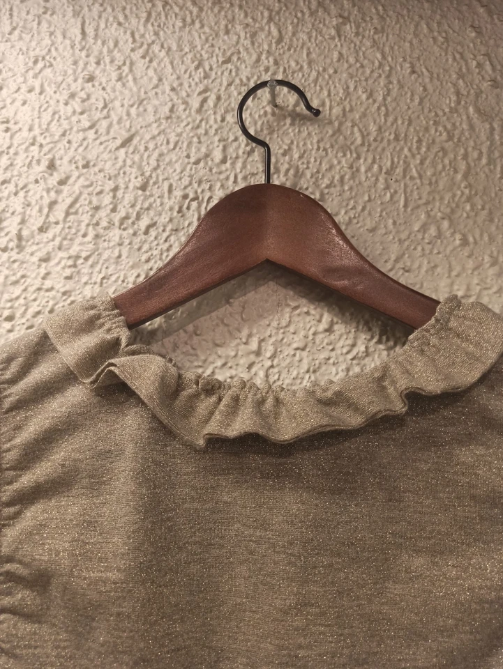 TOP CINTILANTE SEM MANGAS DRIES VAN NOTEN CINZA tamanho Pequeno Novo!! - Imagem 2 de 4