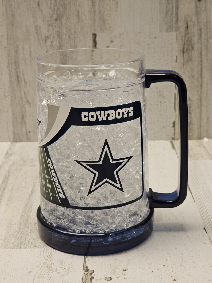 Mug Shattered Ice Duck House Brand Football NFL Dallas Cowboys Logo Glass |  eBay